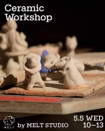 Hand-building small creatures and mug cup