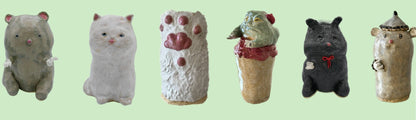 Hand-building small creatures and mug cup